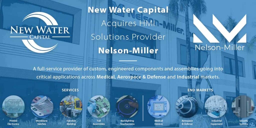 New Water Capital Acquires HMI Solutions Provider NelsonMiller New