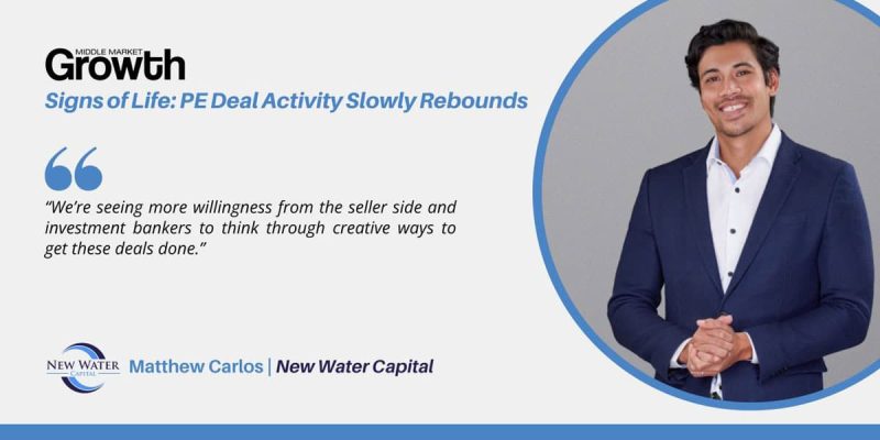 New Water’s Matthew Carlos featured in Middle Market Growth Article