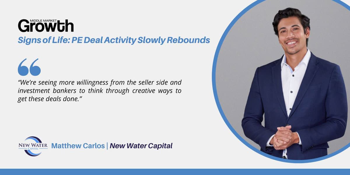 Read more about the article New Water’s Matthew Carlos featured in Middle Market Growth Article
